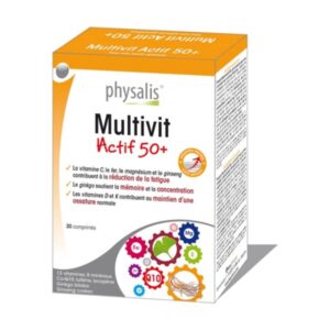 Multivit Actif 50+ Physalis - 30 Comprimidos