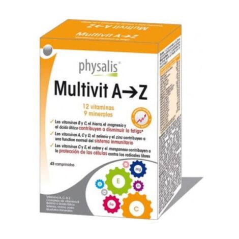Multivit A-Z - Physalis - 45 comprimidos