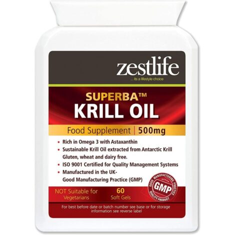 KRILL OIL SUPERBA 500 MG – ZestLife – 60 Cápsulas