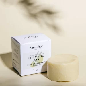 O Champô Sólido para Cabelo Normal Azeite e Alecrim Bam & Boo é um produto natural formulado para limpar suavemente e revitalizar o cabelo normal.